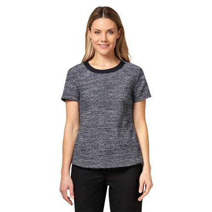 NNT Womens Formal Textured Tweed Shell Top Classic Fit Crew Neckline CATUDG-KarWorkwear