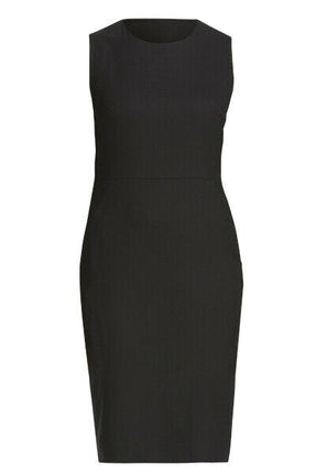 NNT Womens Dobby Stretch Sleeveless Dress Curved Neck Waist Seam Comfort CAT675-KarWorkwear