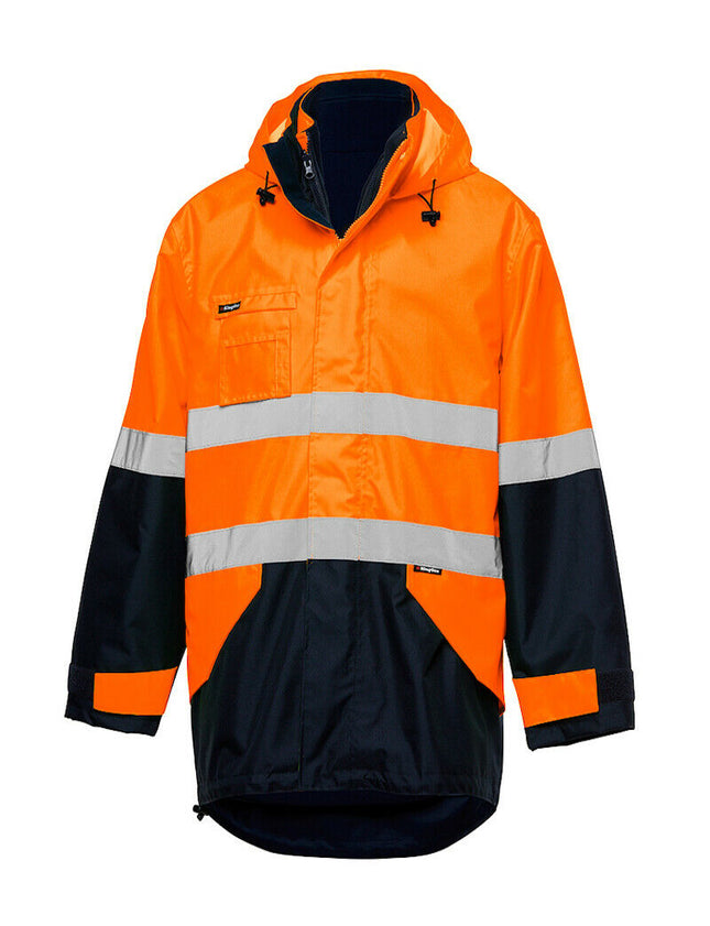 KingGee Hi Vis Reflective Insulated Jacket Construction Waterproof K55010-KarWorkwear