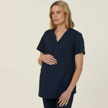 NNT Uniform Womens Next Gen Anti Bacterial Maternity Scrub Top V Neck CATULJ-KarWorkwear
