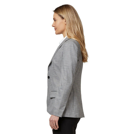 NNT Womens Formal Blazer Half Lined 1 Button Linen Look Jacket  Business CAT1E9-KarWorkwear
