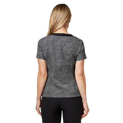 NNT Womens Formal Textured Tweed Shell Top Classic Fit Crew Neckline CATUDG-KarWorkwear