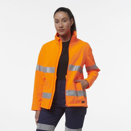 KingGee Womens Reflective Stretch Softshell Pocket Safety Work Jacket K45007-KarWorkwear