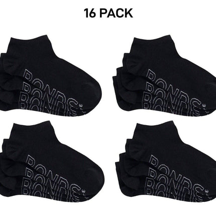 Bonds Womens Lightweight Low Cut Smooth Comfy Stay-Put Fit Socks 16 Pack LXPV4N-KarWorkwear