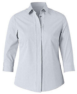 NNT Mens Gingham 3/4 Sleeve Tuck Collared Business Button Shirt CAT4L8-KarWorkwear