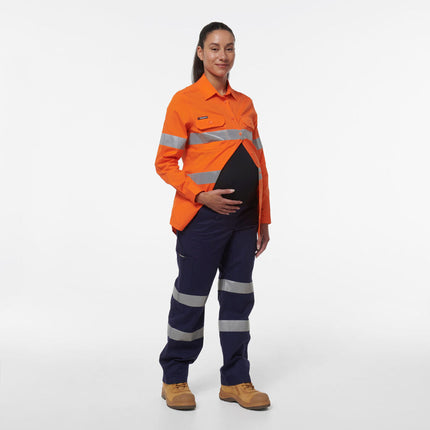 KingGee Womens Safety WorkCool Maternity Reflective Bio Motion Pant K43007-KarWorkwear