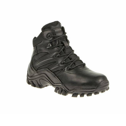 Mens Bates Tactical Delta 6 Boots Shoes Side Zip Lace Leather ICS Comfort E72012-KarWorkwear
