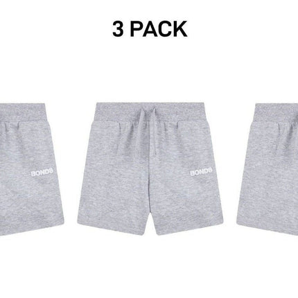 Bonds Kids Tech Sweats Short Lightweight Soft Rib Waistband Sporty 3 Pack KVQPK-KarWorkwear