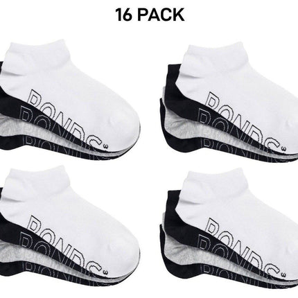 Bonds Womens Lightweight Low Cut Smooth Comfy Stay-Put Fit Socks 16 Pack LXPV4N-KarWorkwear