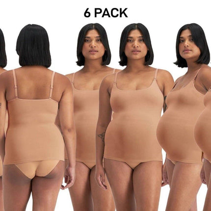 Bonds Womens Bases Maternity Scoop Singlet Soft and Comfy Support 6 Pack YWU9-KarWorkwear