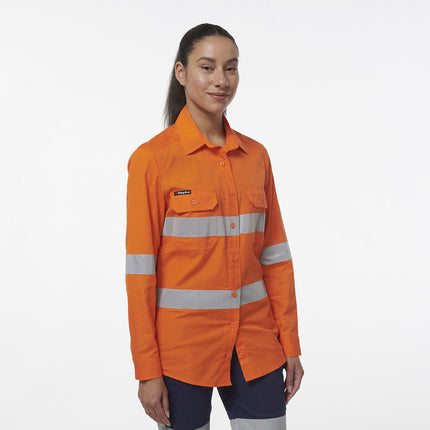 KingGee Womens Workcool Vented Reflective Shirt K44231-KarWorkwear