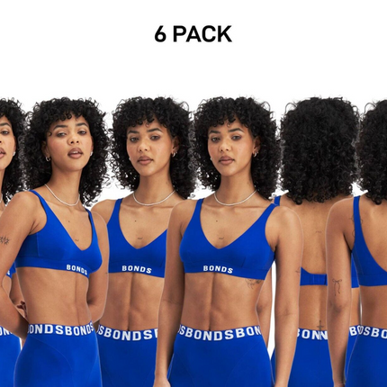 Bonds Womens Chafe Off Crop Ultimate Comfort Soft and Cooling Finish 6 Pack WR3X-KarWorkwear