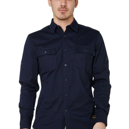 Elwood Mens Utility Shirt Work Casual Shirts Sun Protection Cotton Comfy EWD301-KarWorkwear