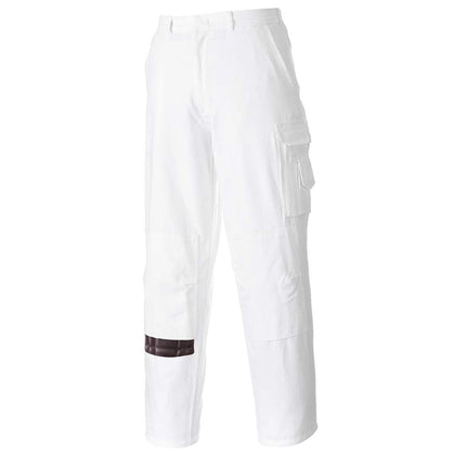 Painters Trousers Work Pants Protection Protect Overall Decorator Paint, XXL White