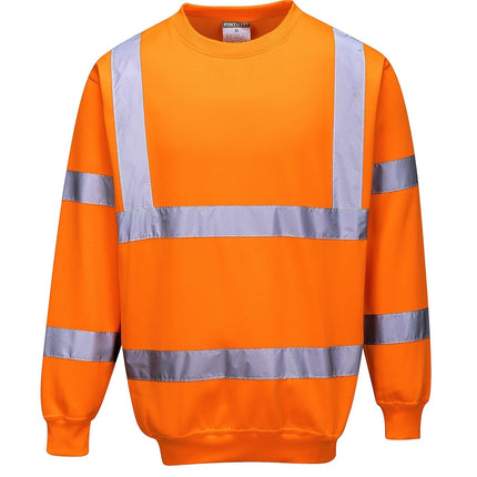 B303 Hi-Vis Sweatshirt, X-Large, Orange