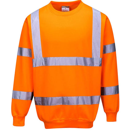 B303 Hi-Vis Sweatshirt, X-Large, Orange