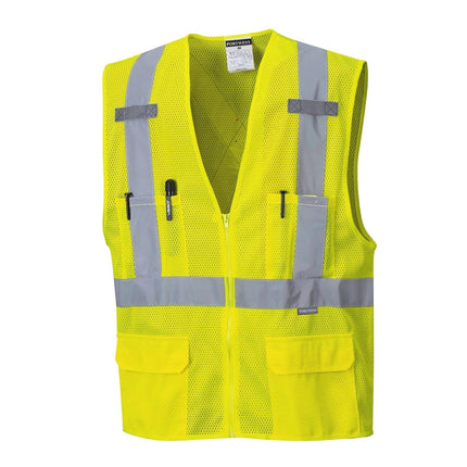 US370 Atlanta X Back Lightweight Hi-Vis Vest Yellow, 5X-Large