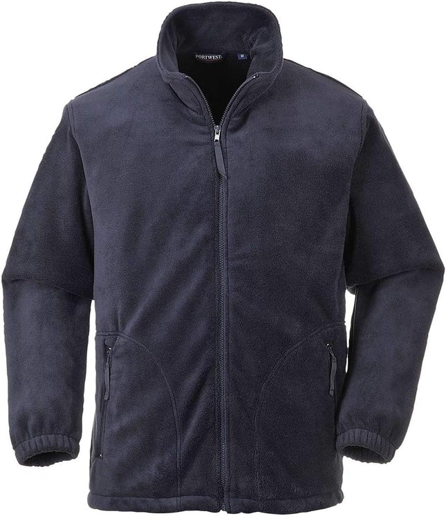 Argyll Heavy Fleece Outdoor Warm Warmth Jacket Pullover Casual Work Wear Full Zip, Navy, Medium