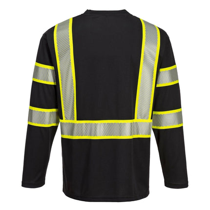 Iona plus T-Shirt L/S, Color: Black, Size: XL, S346BKRXL