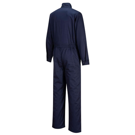 FR505 Men'S FR Coveralls - Bizflame 88/12 Flame Resistant Safety Workwear Coveralls Navy, X-Large
