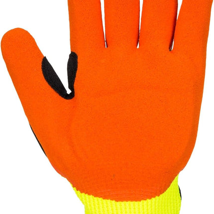 A721 anti Impact Safety Work Gloves - Lightweight Nitrile Grip Impact Reducing Protective Work Gloves Yellow/Orange