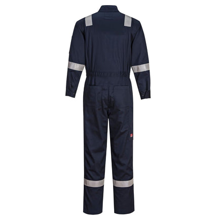 FR504 Women'S FR Coveralls - Bizflame 88/12 Reflective Flame Resistant Safety Workwear Coveralls Navy, Xx-Large