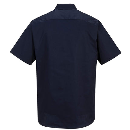 Industrial Work Shirts/S Visibility Reflective Hi Vis Safety Industrial Top, Navy, 4XL