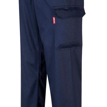 BZ31 Mens Safety Cargo Pants in Flame Resistant Bizweld ASTM NFPA, Navy, Larger