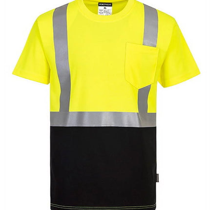 S358 Nashville 2-Tone T-Shirt-Yellow/Black-4Xl-KarWorkwear
