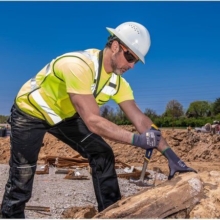 A350 Grip Work Gloves - Lightweight Nitrile Foam Dermiflex Safety Gloves Black