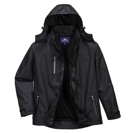 S555 Outcoach Waterproof Breathable Protective Jacket Black, 4X-Large