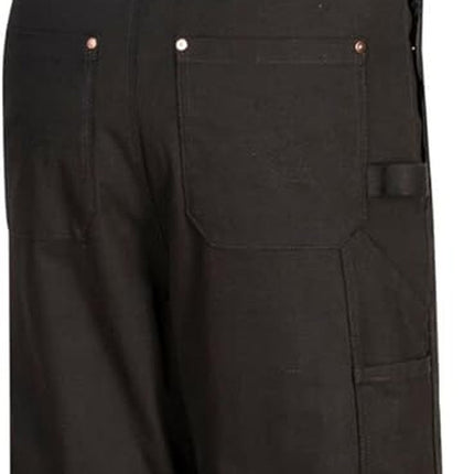 DC802 Men'S Duraduck Quilt Lined Workwear Bib and Brace Overalls Black, 3X-Large