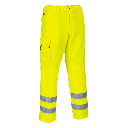 Hi-Vis Combat Trousers, Color: Yellow, Size: 5XL, E046YER5XL