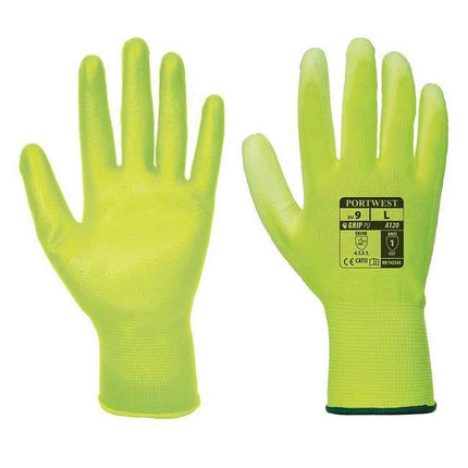 A120 Work Gloves PU Palm Dipped Abrasion and Tear Resistant Black, Xx-Large-KarWorkwear