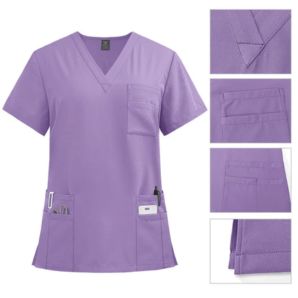 2024 New Hospital Medical Scrub Suits Uniform Women Men Scrubs Set Beauty Work Clothes Nurse Accessories Dental Surgery Suit