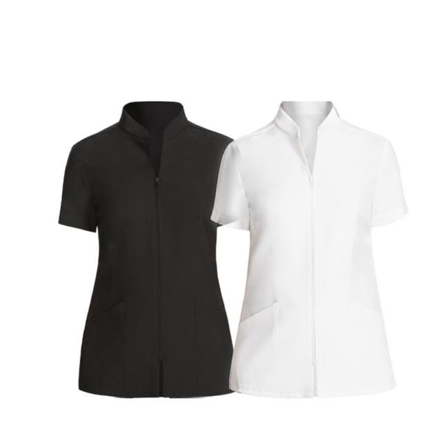 NNT Womens Zip Front Tunic Formal Comfortable Classic Fit Business Shirts CATU68-KarWorkwear