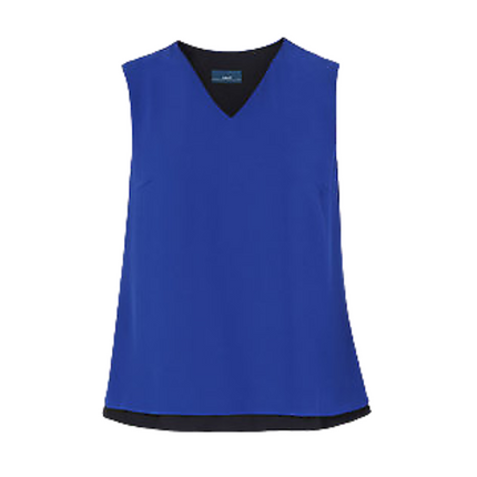 NNT Womens Discontinued Soft Georgette S/L V Neck Layrd BLS Sleeveless CAT9XB-KarWorkwear