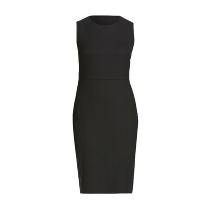 NNT Womens Dobby Stretch Sleeveless Dress Curved Neck Waist Seam Comfort CAT675-KarWorkwear