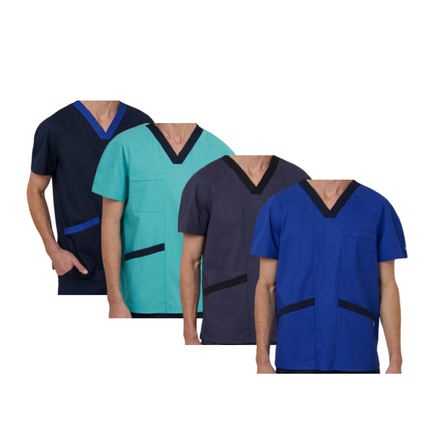 NNT Uniform Men Next Gen Antibacterial Koller Scrub Top Breathable Cotton CATRFU-KarWorkwear