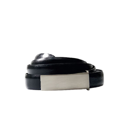NNT Womens Femal Slimline Leather Belt Nickel Buckle CAT01V-KarWorkwear
