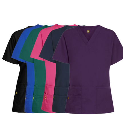 NNT Womens Bravo Scrub Top Relaxed Style Fit Work Nursing Hospital CATU66-KarWorkwear