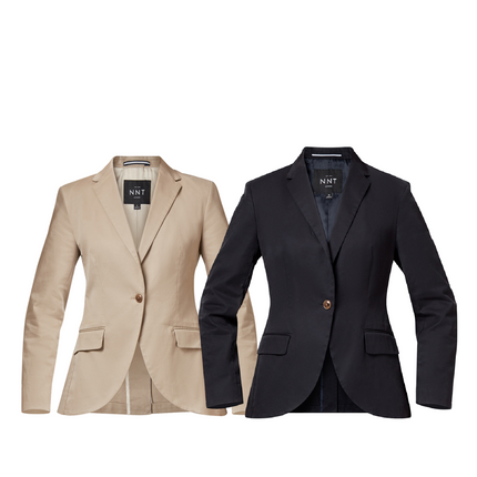 NNT Womens Half Lined Cotton Business Blazer Sleeve Lining Tailored Fit CAT1FF-KarWorkwear