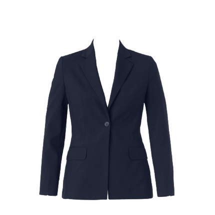 NNT Women Formal Stretch Twill 1 Button Mid Length Jacket Business Blazer CAT16J-KarWorkwear