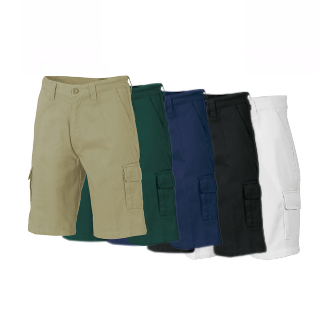 DNC Workwear Men Cotton Drill Cargo Shorts Comfortable  Tough Pant Work 3302-KarWorkwear