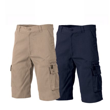 DNC Workwear Men Island Duck Weave Cargo Shorts Comfortable Tough Work 5433-KarWorkwear