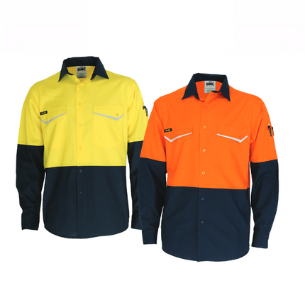 DNC Mens Tradies Two-Tone RipStop Cotton Workwear Lightweight Breathable 3586-KarWorkwear