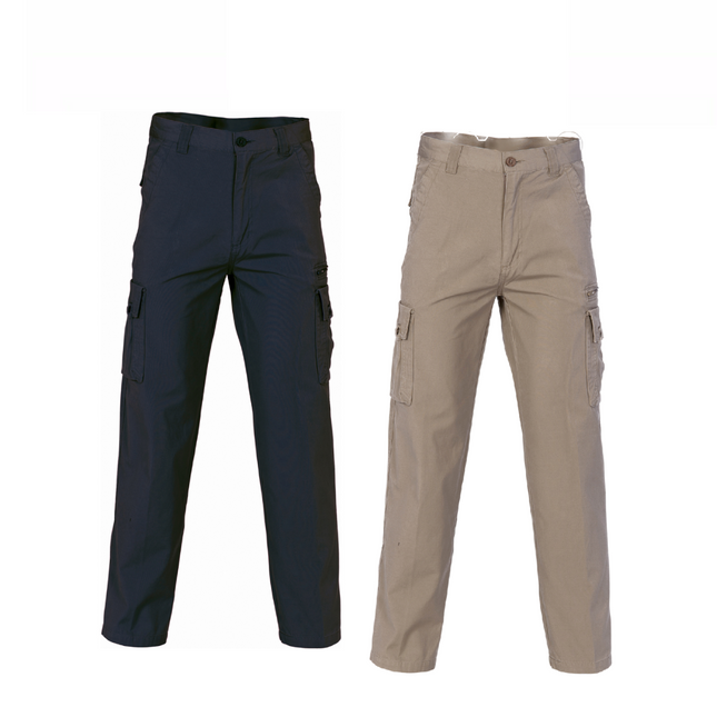 DNC Workwear Mens Island Cotton Duck Weave Cargo Pants Comfortable Work 4535-KarWorkwear