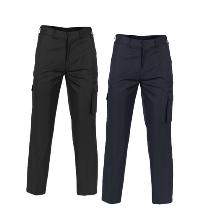 DNC Workwear Mens Permanent Press Cargo Pants Comfortable Work 4504-KarWorkwear