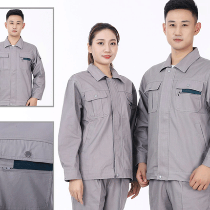 Welding Suit Reflective Multi Pockets Work Clothing Men Women Anti-Scalding Electric Factory Repairman Workshop Durable Uniforms