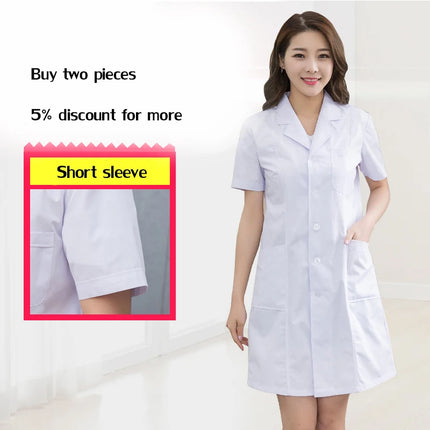 short/ Long sleeve Women's working clothing man uniform lab coat clothing doctor coat nurse uniform lab coats-KarWorkwear